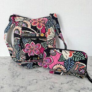 Kauai Floral Crossbody Bag & Wristlet Wallet Set